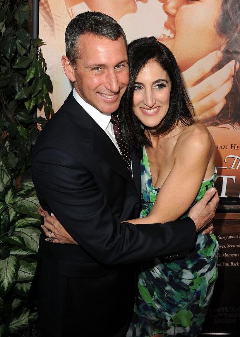 Producer Adam Shankman and Jennifer Gibgot at the California premiere of "The Last Song."