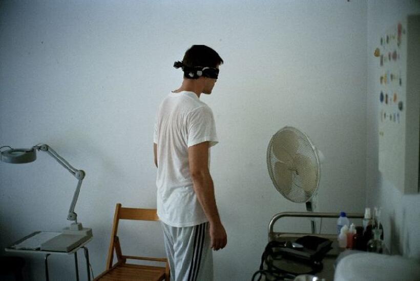 Christos Passalis as Son in "Dogtooth."