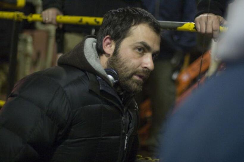 Director Miguel Sapochnik on the set of "Repo Men."