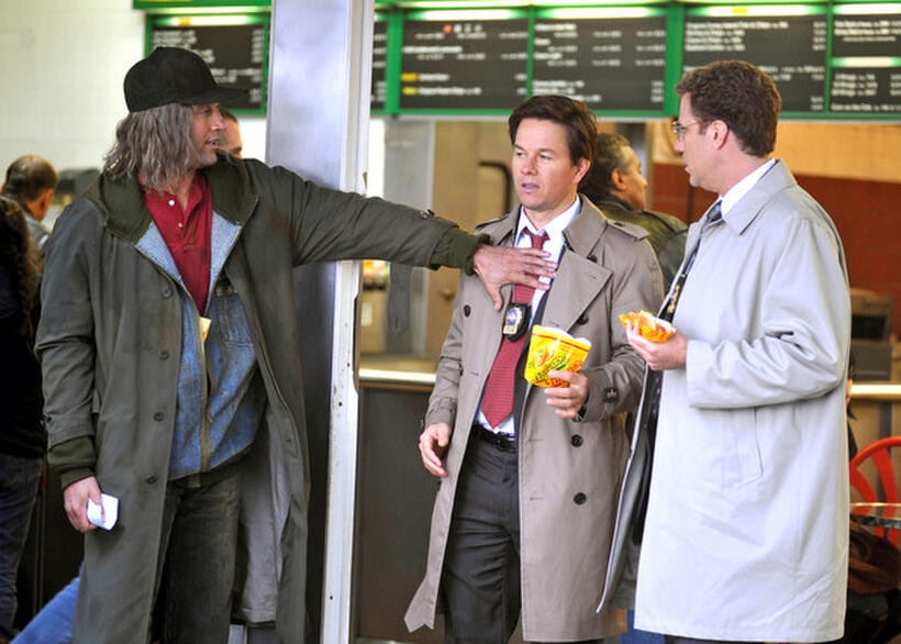 Derek Jeter, Mark Wahlberg and Will Ferrell in "The Other Guys."