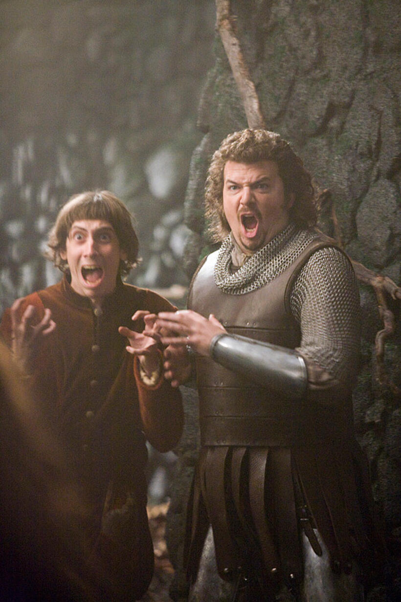 Rasmus Hardiker as Courtney and Danny R. McBride as Prince Thadeous in "Your Highness."