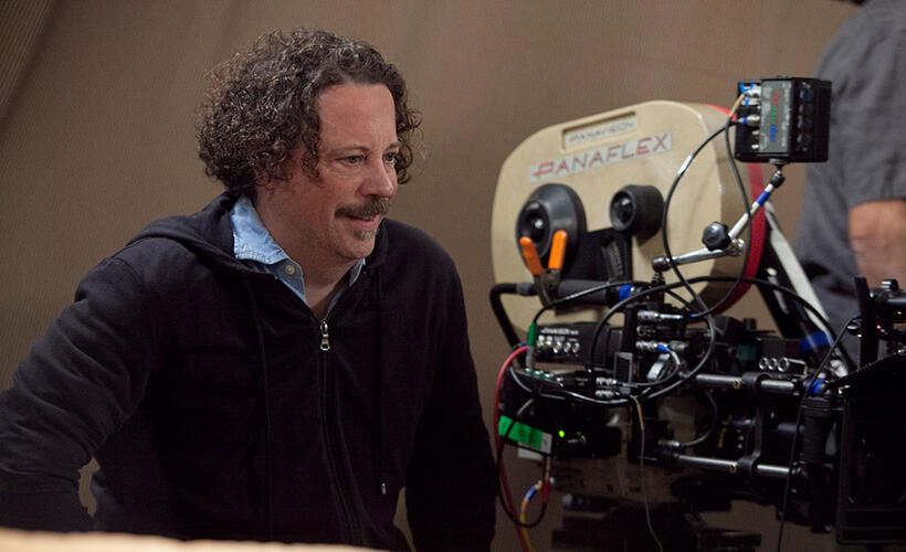 Director Tim Hill on the set of "Hop."