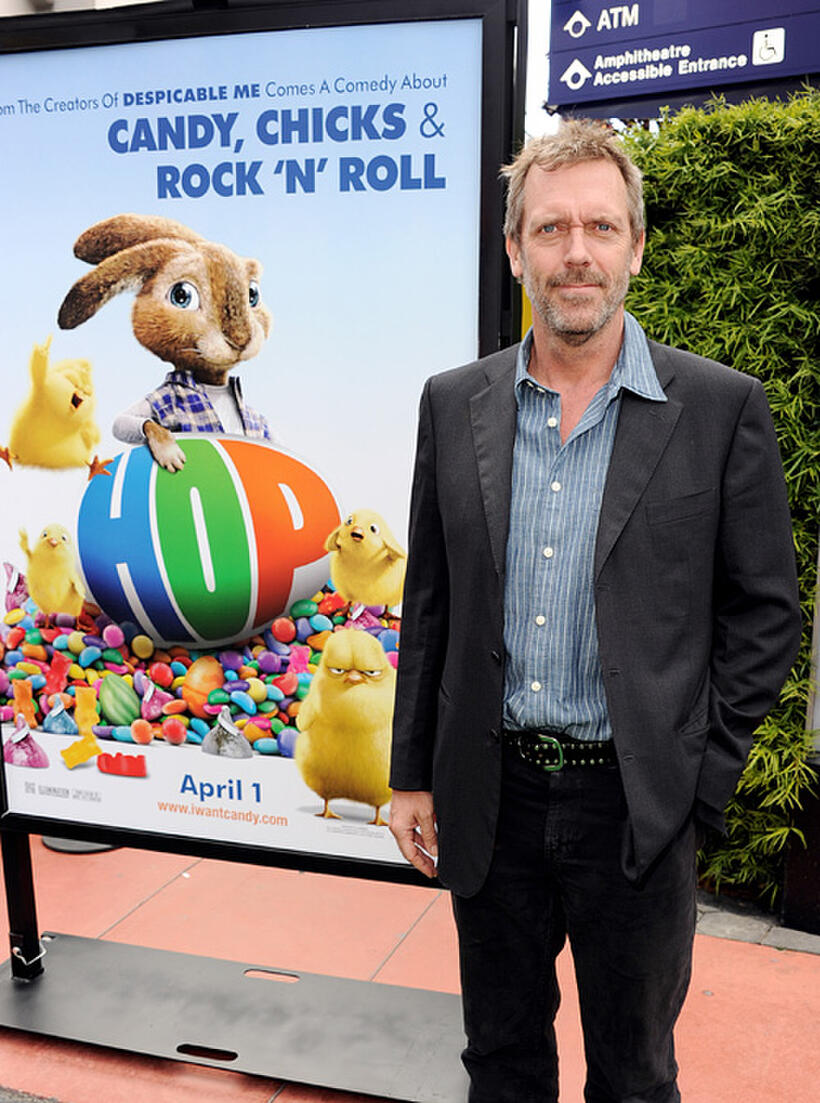Hugh Laurie at the California premiere of "Hop."