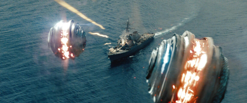 A scene from "Battleship."