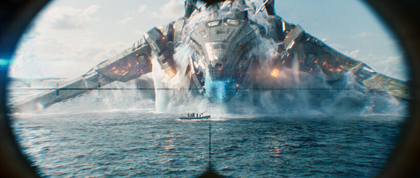 A scene from "Battleship."