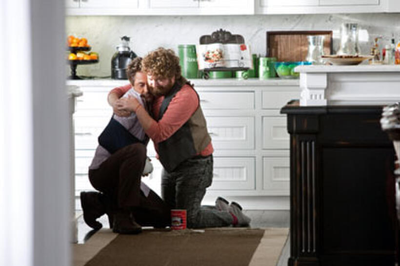 Robert Downey Jr. and Zach Galifianakis in "Due Date"