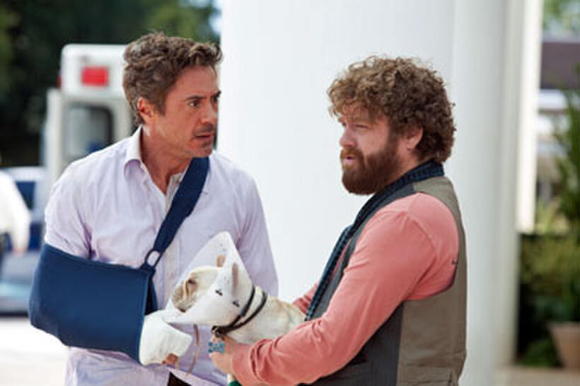 Robert Downey Jr. and Zach Galifianakis in "Due Date"