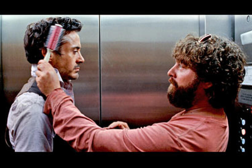 Robert Downey Jr. and Zach Galifianakis in "Due Date"