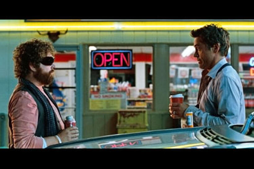 Robert Downey Jr. and Zach Galifianakis in "Due Date"