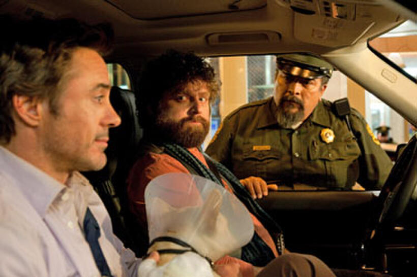 Robert Downey Jr. and Zach Galifianakis in "Due Date"