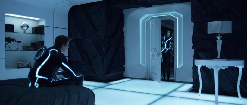 Garrett Hedlund and Olivia Wilde in "Tron: Legacy."