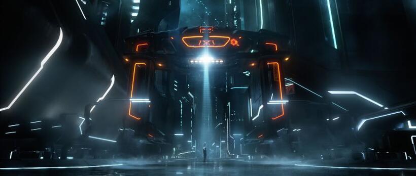 A scene from "Tron: Legacy."