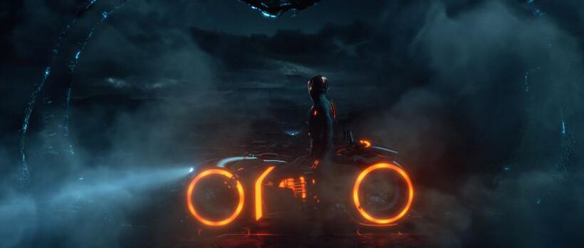 A scene from "Tron: Legacy."