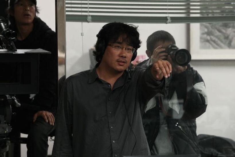 Director Bong Joon-Ho on the set of "Mother."