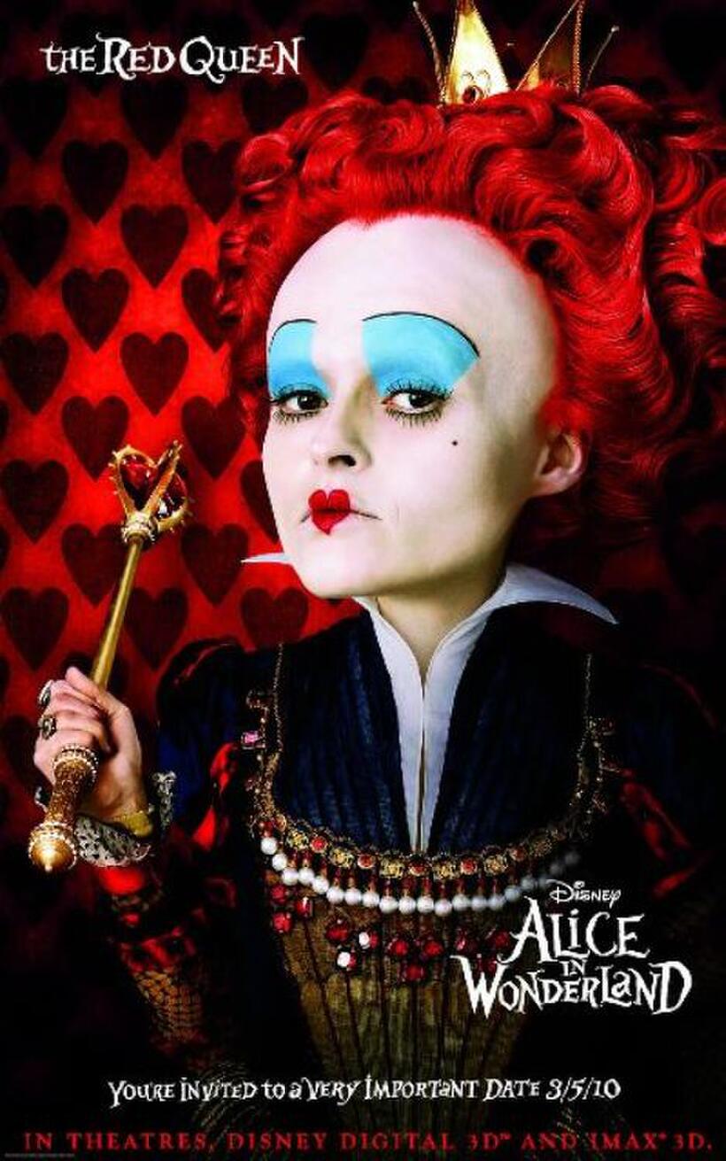 Poster art for "Alice in Wonderland in Disney Digital 3D."