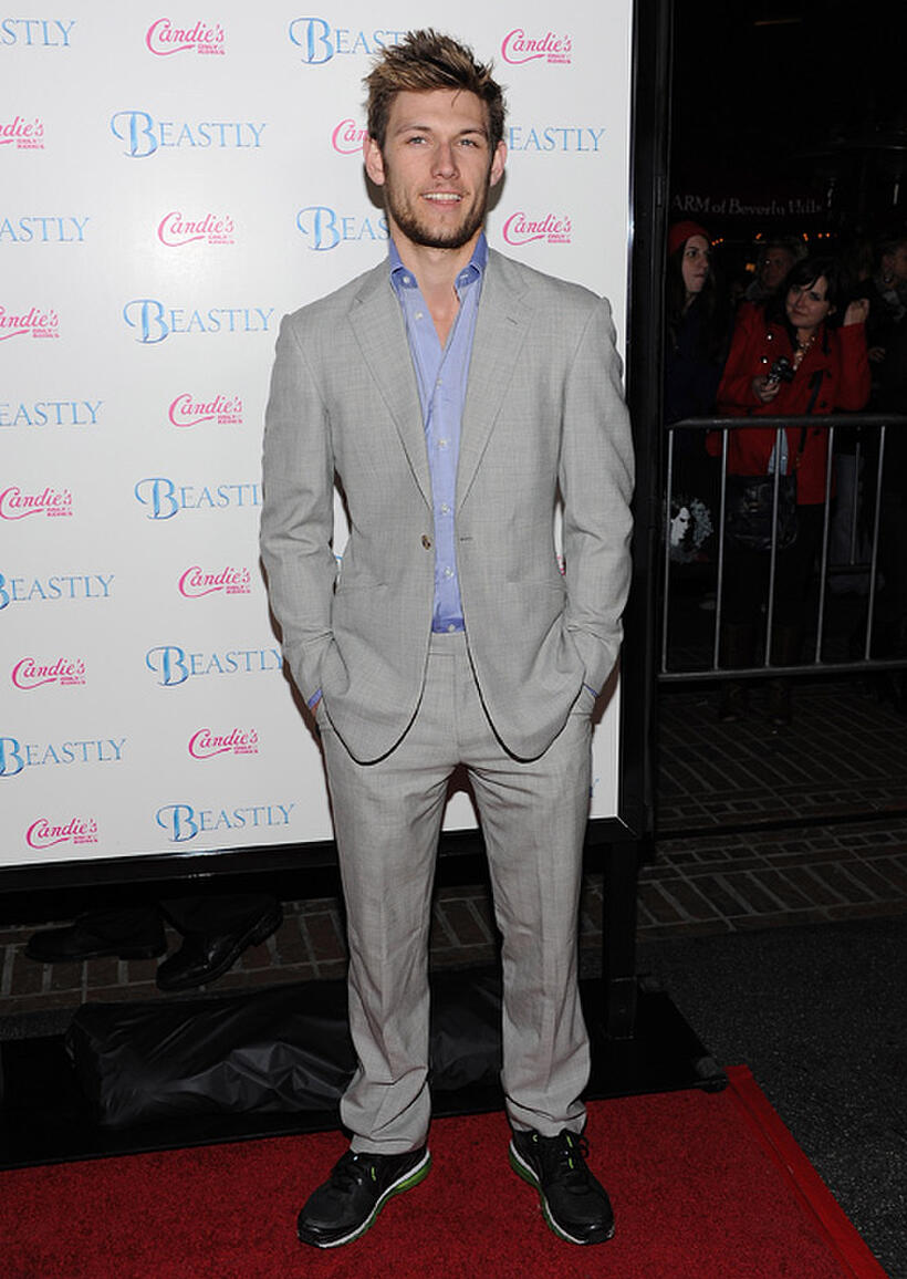 Alex Pettyfer at the California premiere of "Beastly."