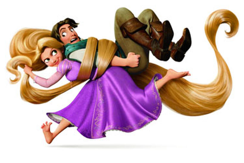 Rapunzel and Flynn Rider in "Tangled"