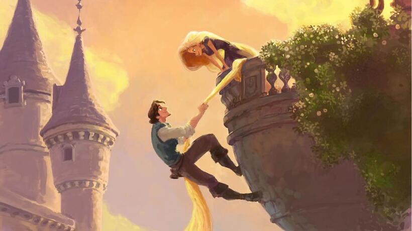 Zachary Levi voices Flynn Rider and Mandy Moore voices Rapunzel in "Tangled."