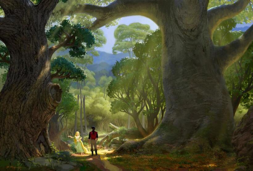 A scene from "Tangled."
