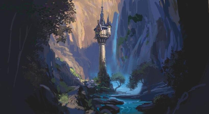 A scene from "Tangled."
