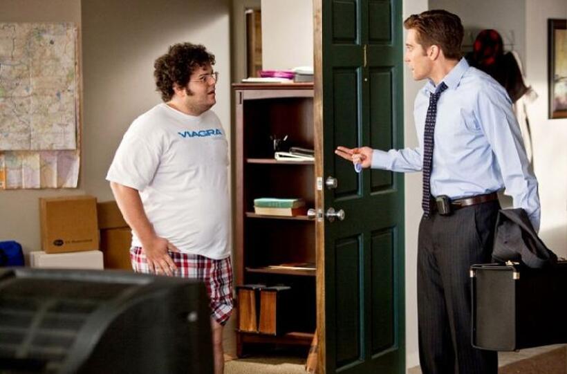 Josh Gad as Josh and Jake Gyllenhaal as Jamie Randall in "Love and Other Drugs."