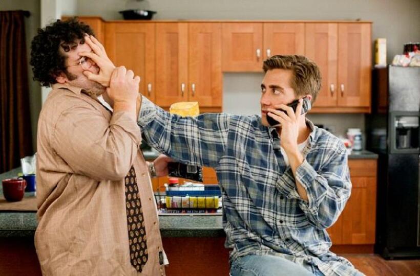 Josh Gad as Josh and Jake Gyllenhaal as Jamie Randall in "Love and Other Drugs."