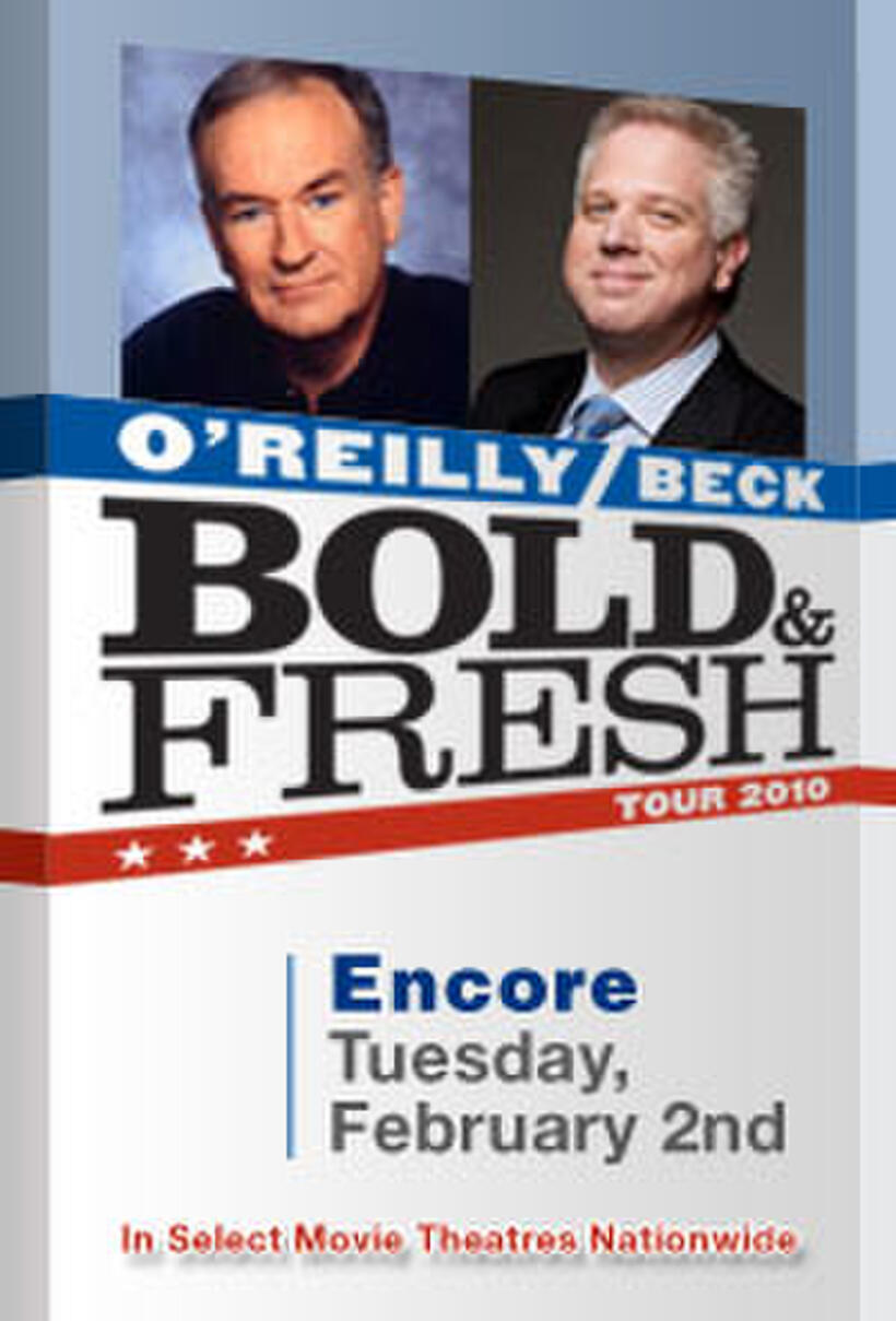 Poster art for "Bold and Fresh Tour: O'Reilly and Beck Encore."
