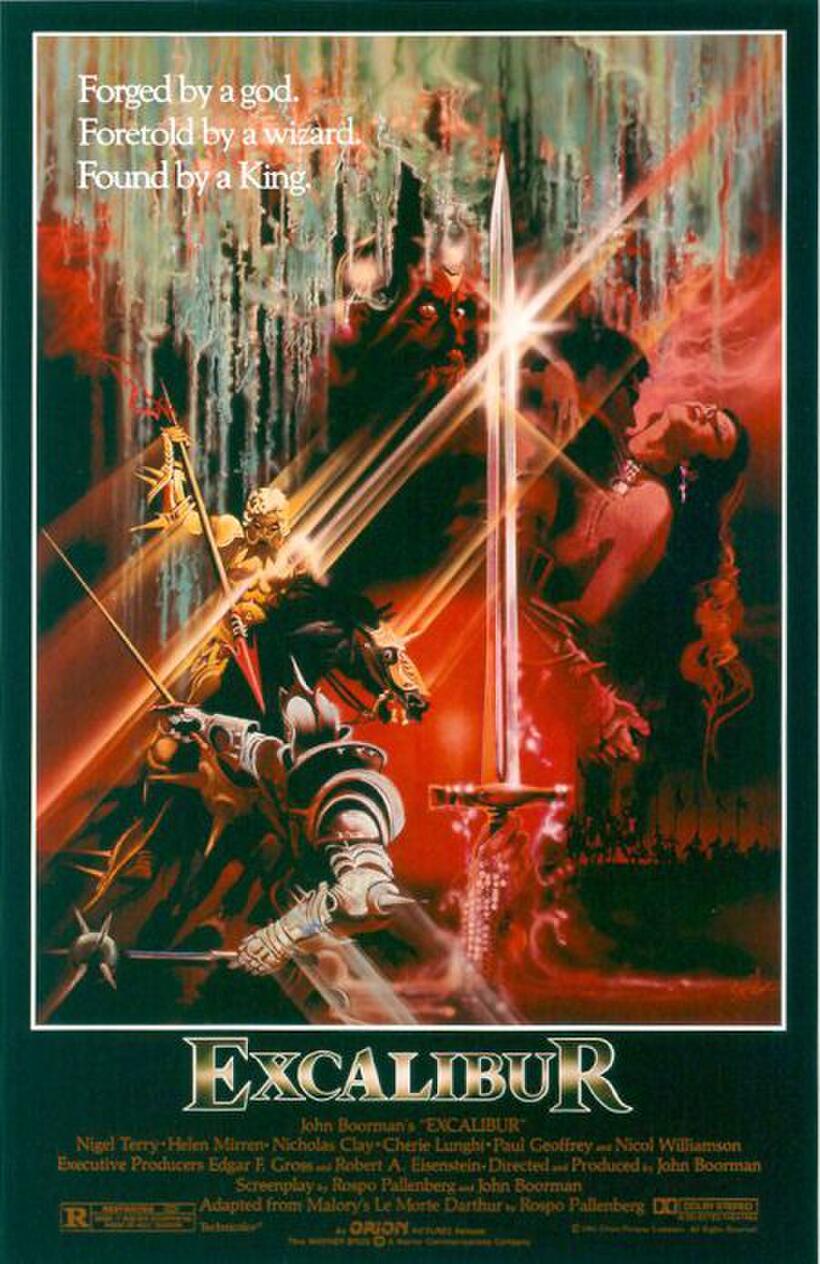 Poster art for "Excalibur."