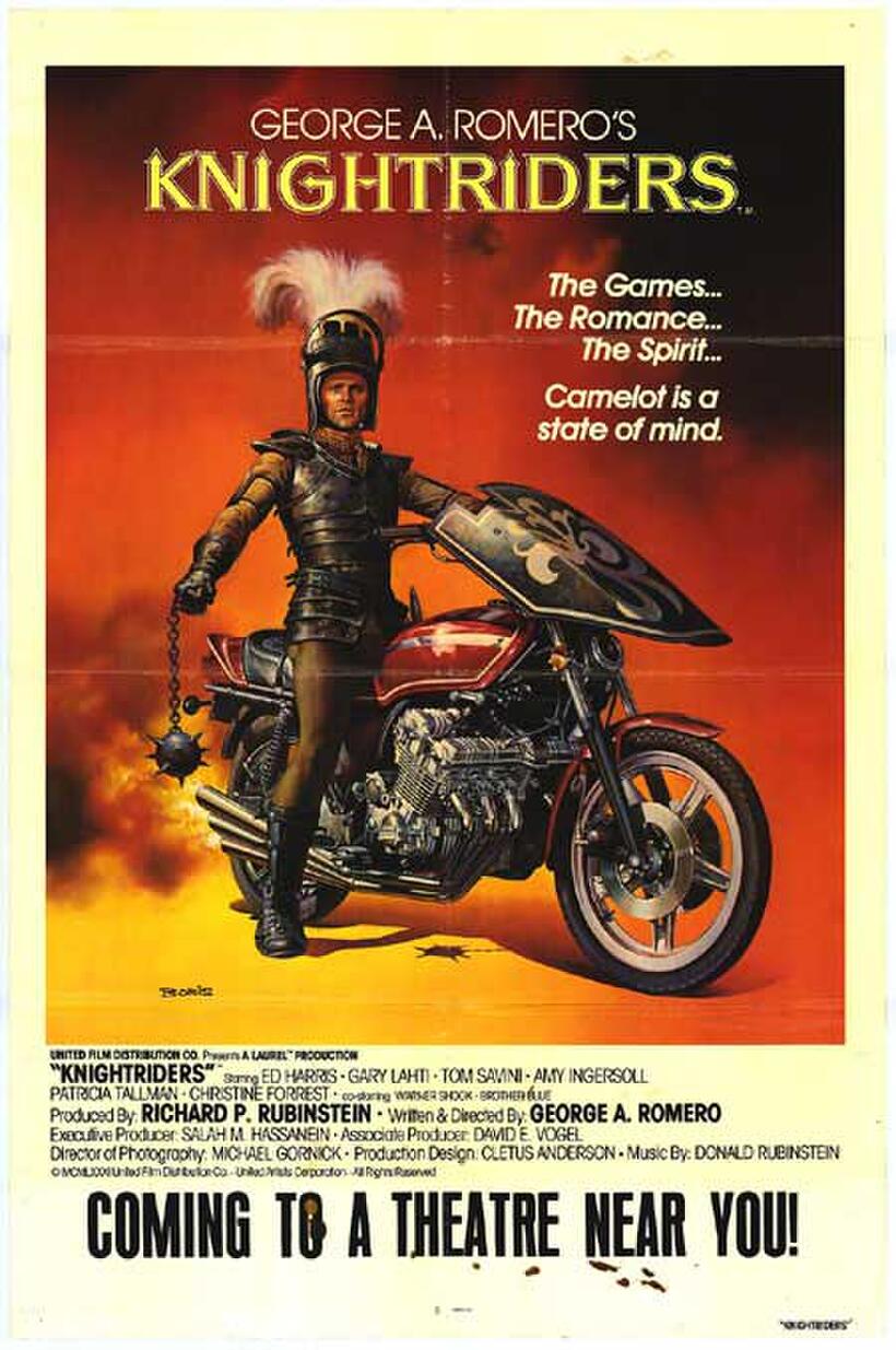 Poster art for "Knightriders."