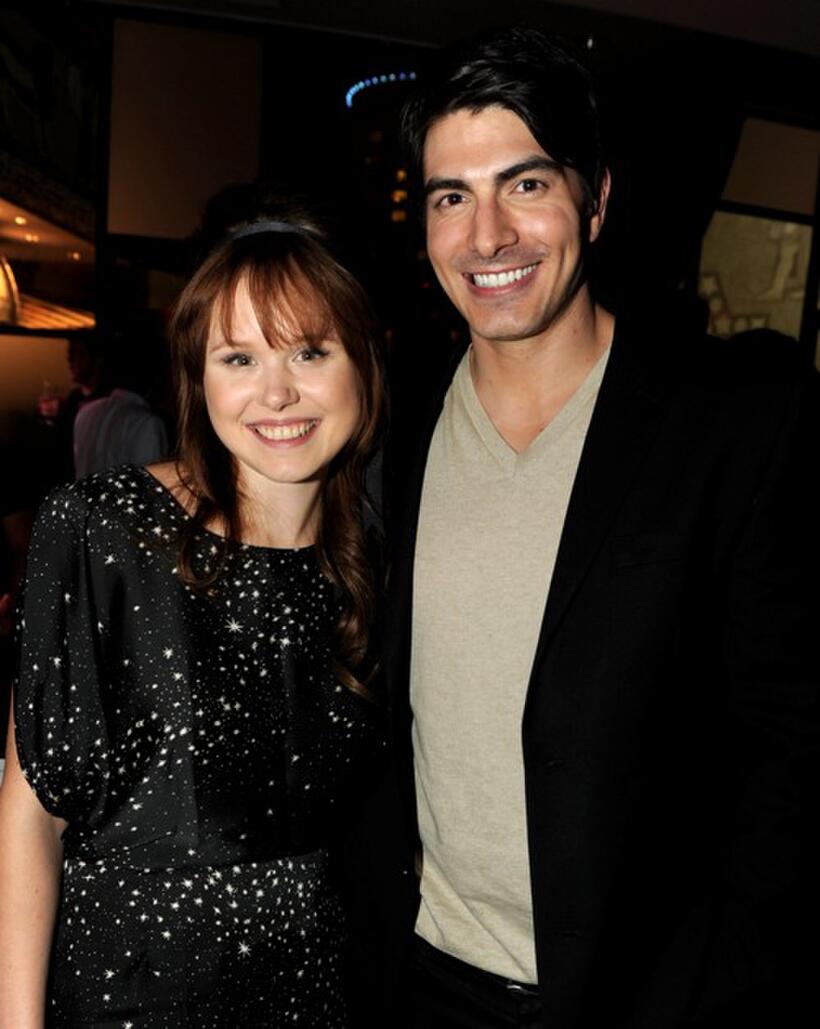 Alison Pill and Brandon Routh at the California premiere of "Scott Pilgrim Vs. The World."