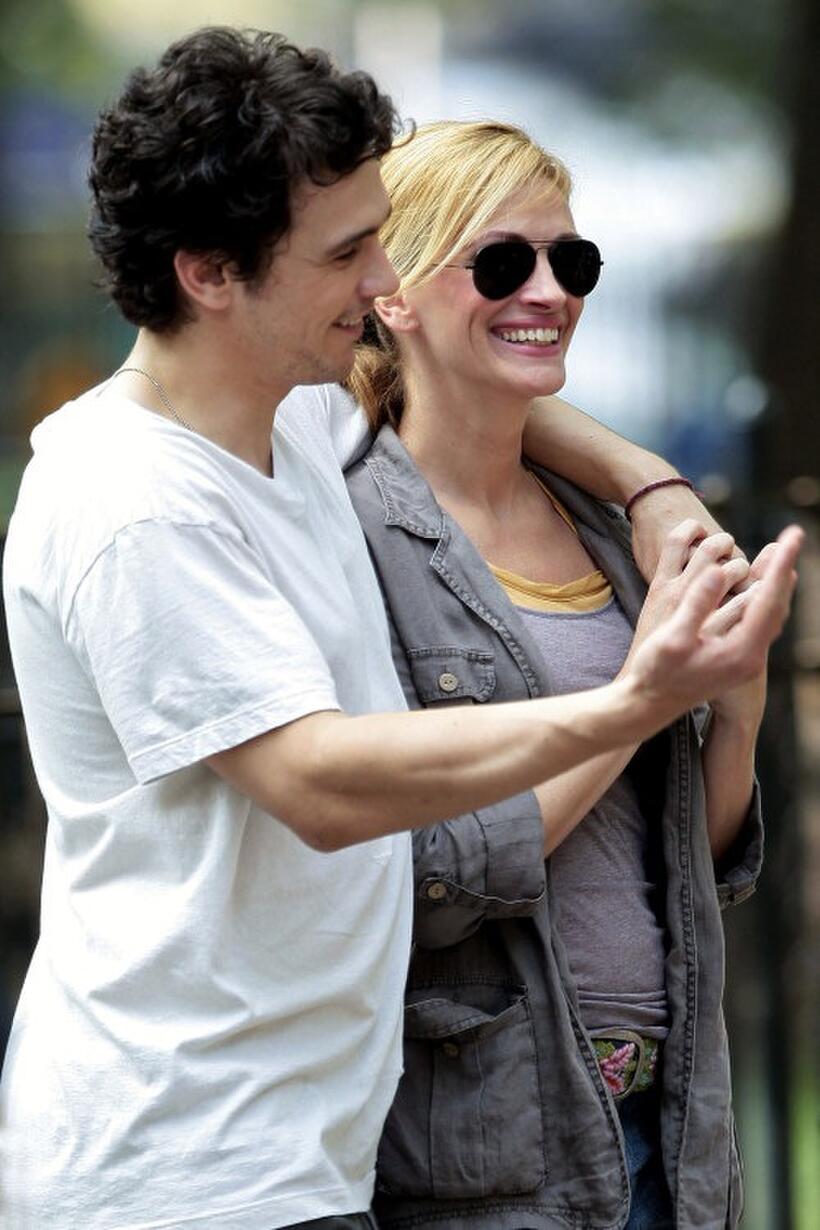 On the set of "Eat, Pray, Love."