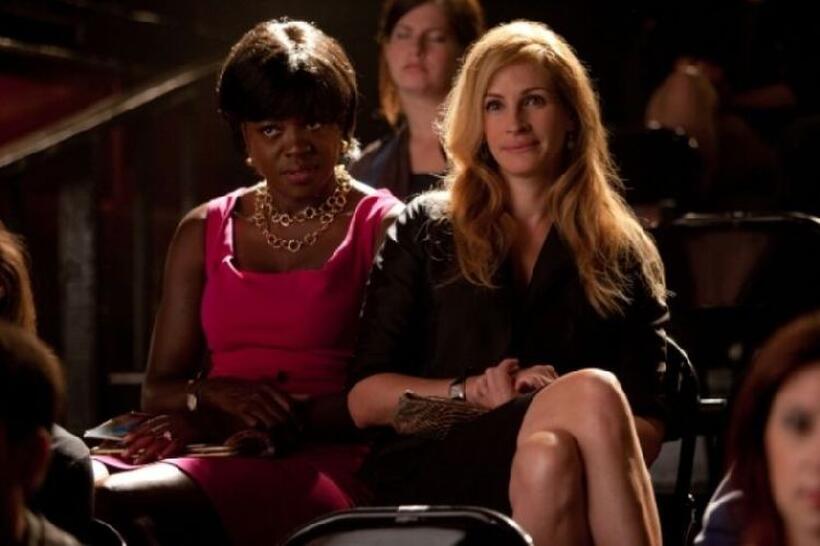 Viola Davis as Delia Shiraz and Julia Roberts as Liz Gilbert in "Eat, Pray, Love."