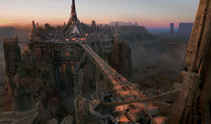 A scene from in "John Carter."