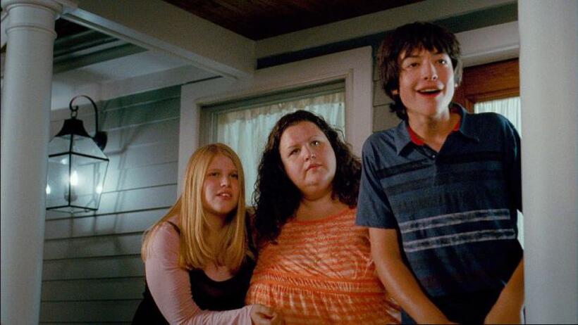 Hope Glendon Ross, Carrie Baker Reynolds and Ezra Miller in "City Island."