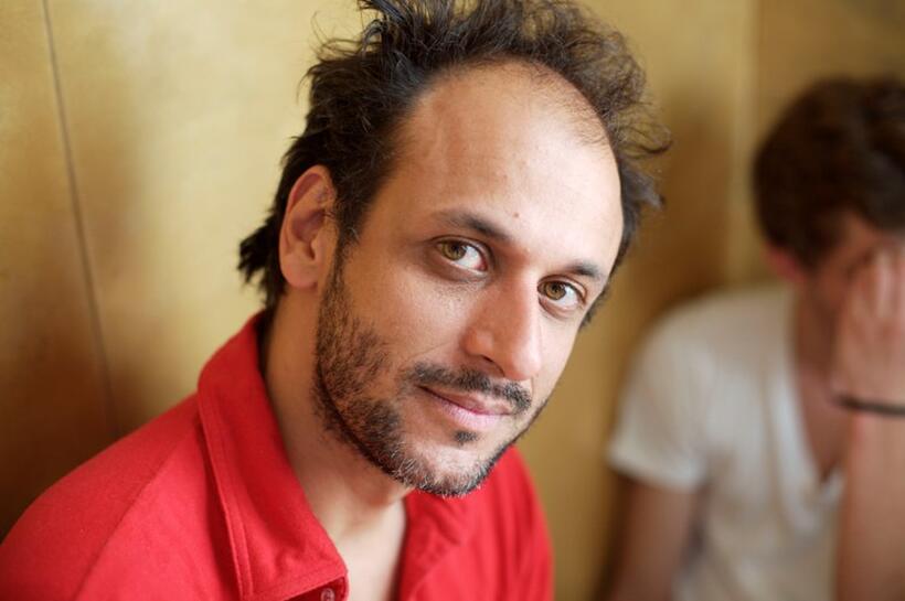 Director Luca Guadagnino on the set of "I Am Love."