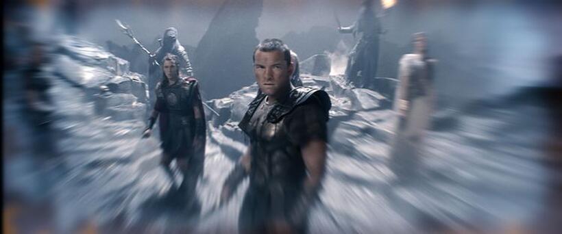 Nicholas Hoult as Eusabios and Sam Worthington as Perseus in "Clash of the Titans."