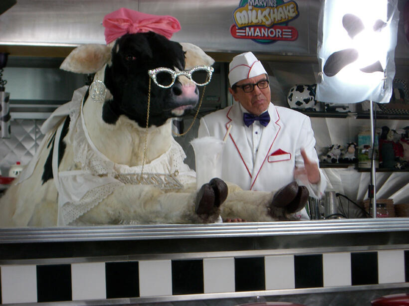 Chazz Palminteri on the set of "The Oogieloves in the Big Balloon Adventure."