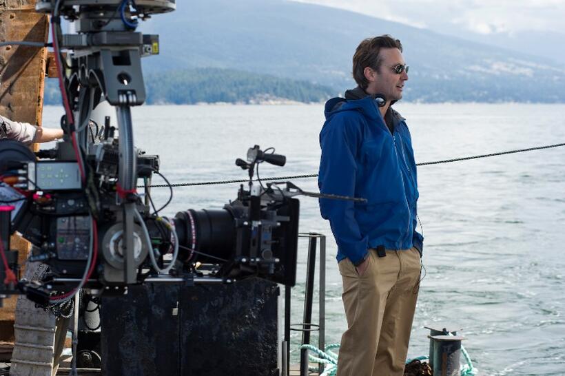 Director Burr Steers on the set of "Charlie St. Cloud."