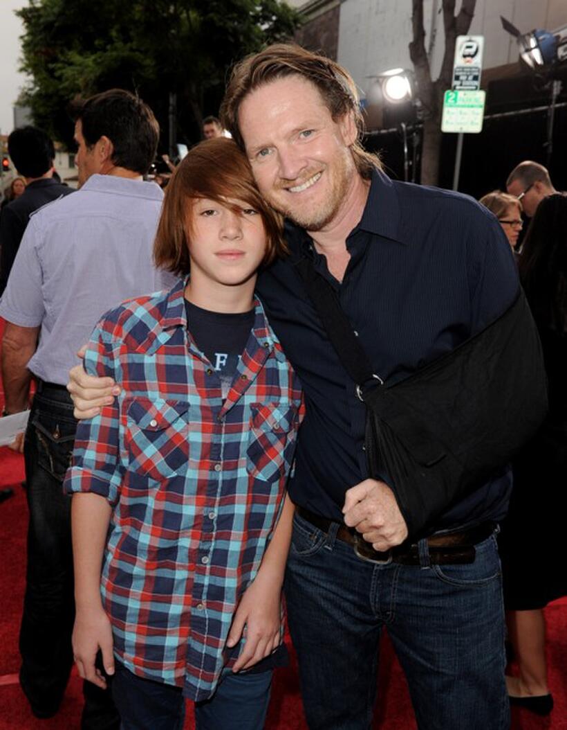 Finn Logue and Donal Logue at the California premiere of "Charlie St. Cloud."