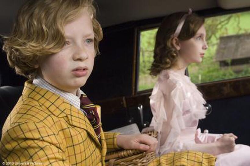Eros Vlahos as Cyril and Rosie Taylor-Ritson as Celia in "Nanny McPhee Returns."