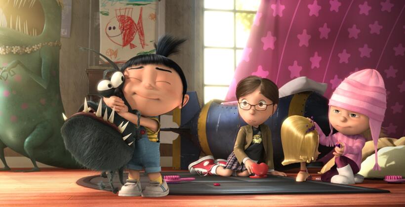Elsie Fisher voices Agnes, Miranda Cosgrove voices Margo and Dana Gaier voices Edith in "Despicable Me."