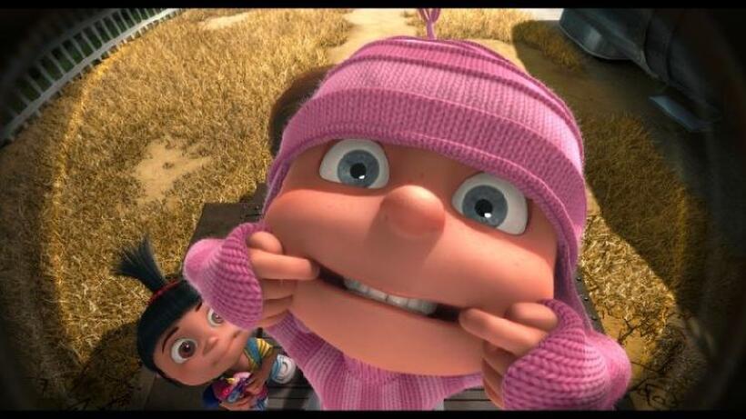 Elsie Fisher voices Agnes and Dana Gaier voices Edith in "Despicable Me."