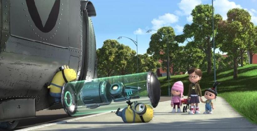 Dana Gaier voices Edith and Miranda Cosgrove voices Margo in "Despicable Me."