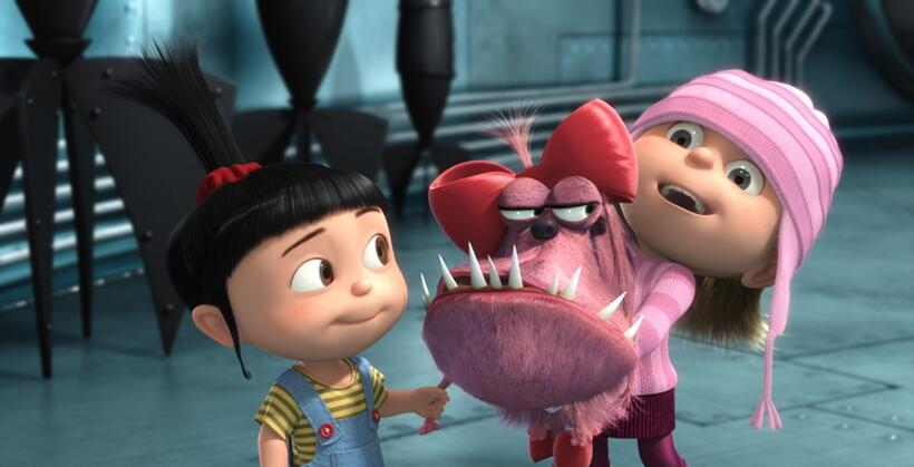 Elsie Fisher voices Agnes and Dana Gaier voices Edith in "Despicable Me."