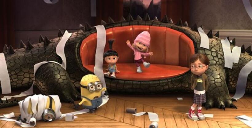 Elsie Fisher voices Agnes, Dana Gaier voices Edith and Miranda Cosgrove voices Margo in "Despicable Me."