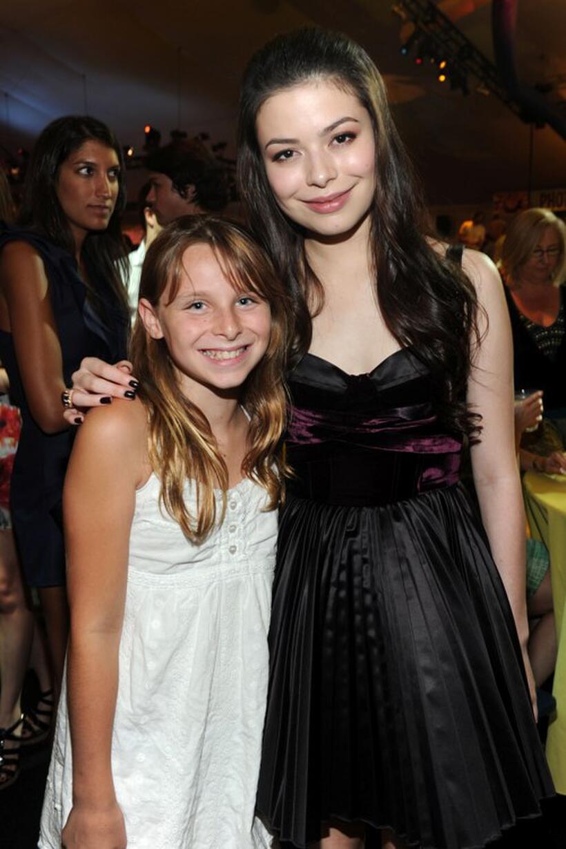 Miranda Cosgrove and Guest at the after party of the California premiere of "Despicable Me."