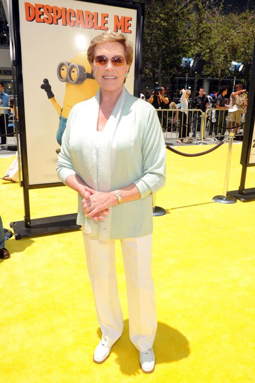 Julie Andrews at the California premiere of "Despicable Me."