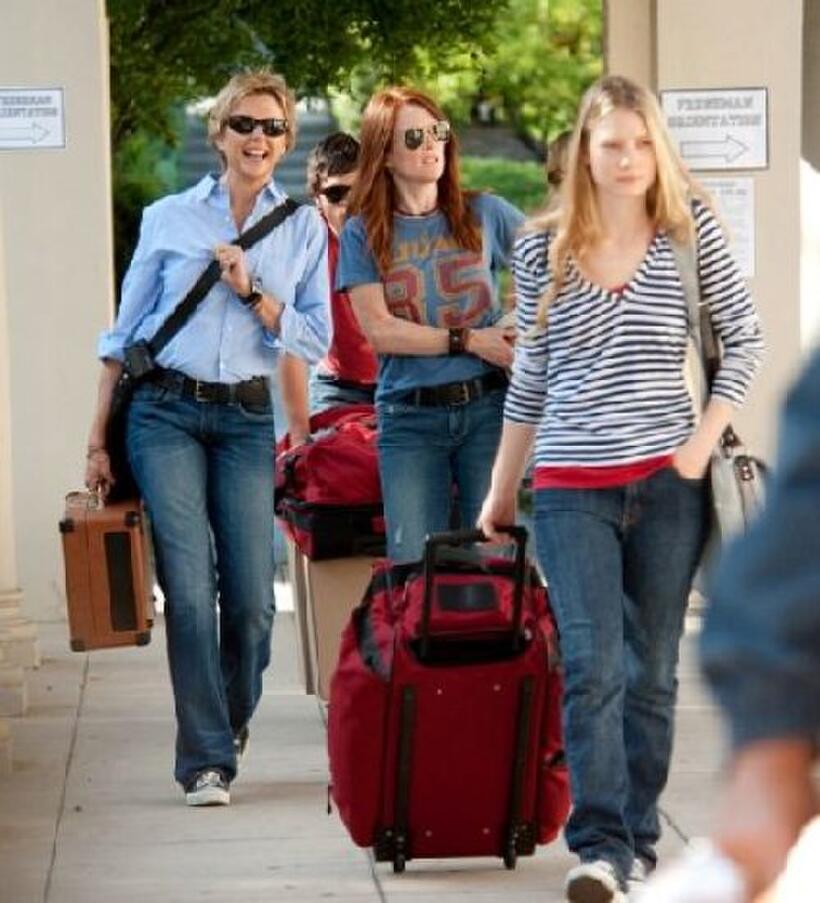 Annette Bening, Josh Hutcherson, Julianne Moore and Mia Wasikowska in "The Kids Are All Right."