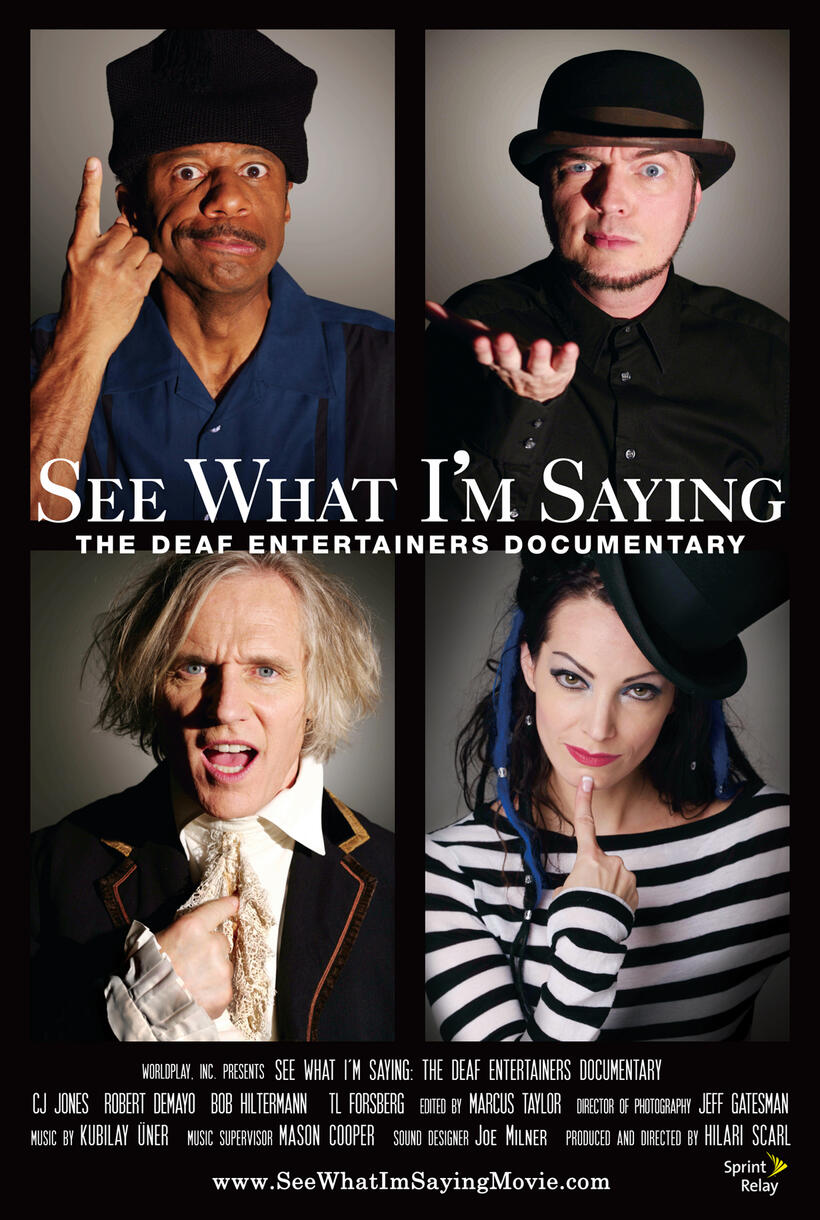 Poster art for "See What I'm Saying: The Deaf Entertainers Documentary."