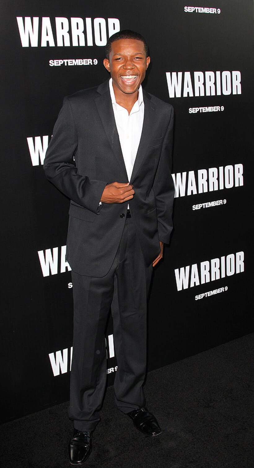 Denzel Whitaker at the California premiere of "Warrior."